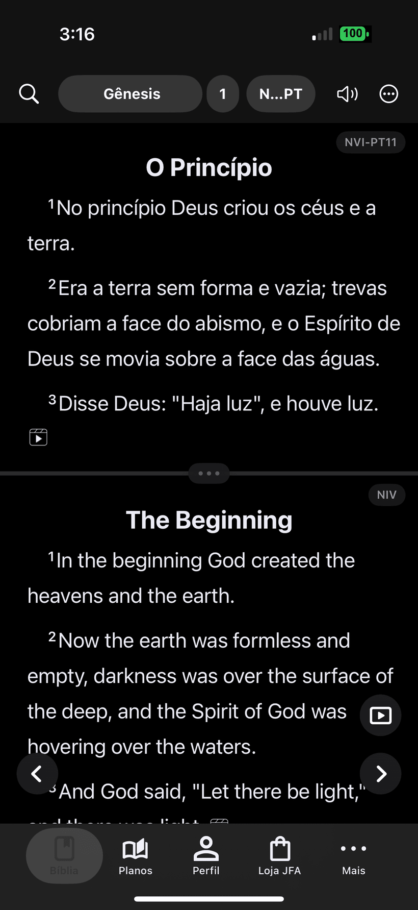 Compare 2 versões
