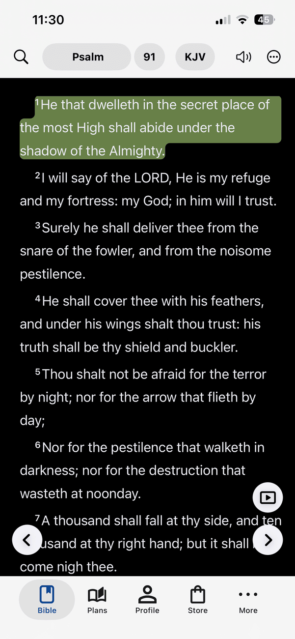 JFA Bible on iPhone